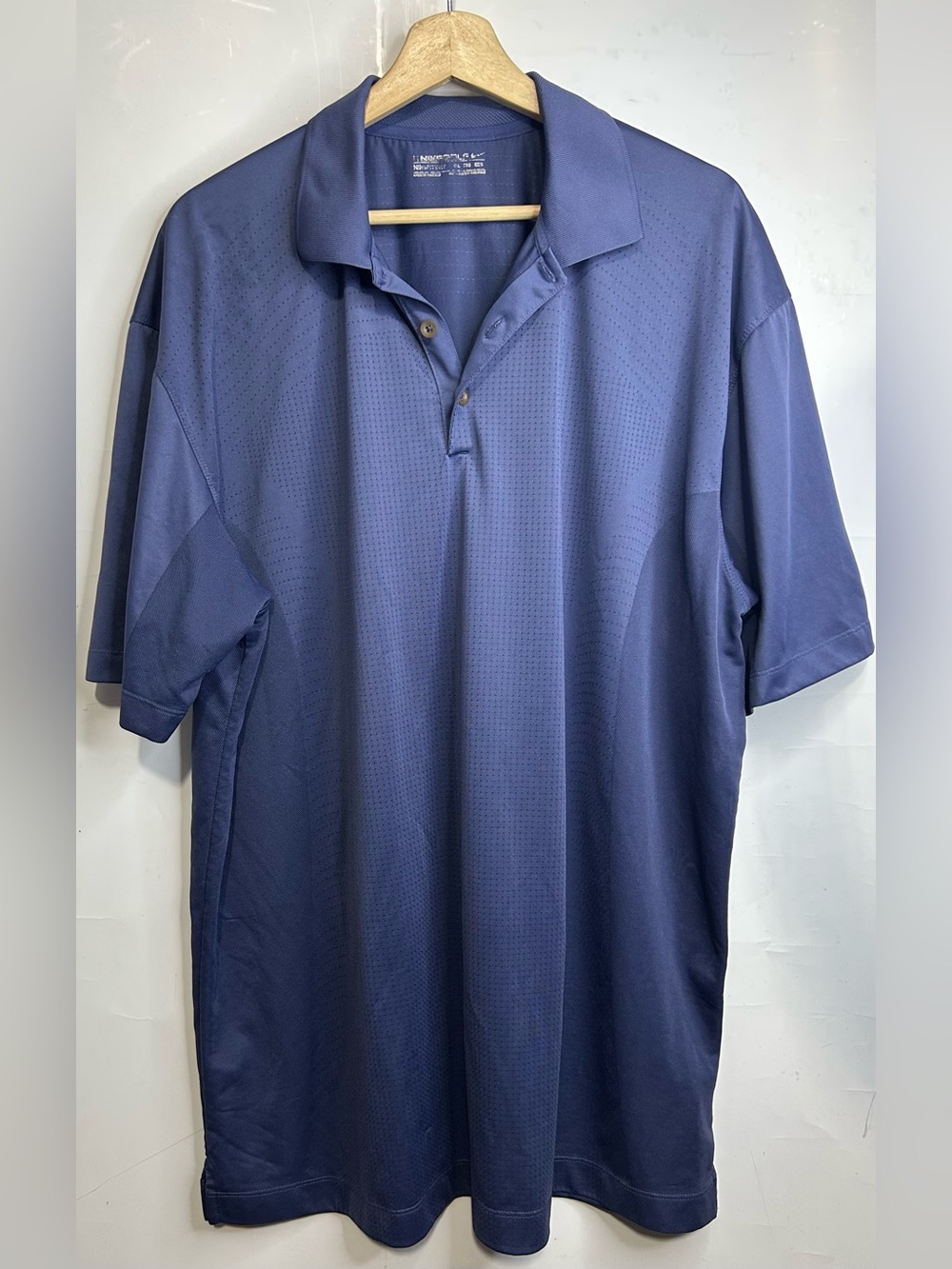 Nike Golf Blue Polo Shirt Mens XXL